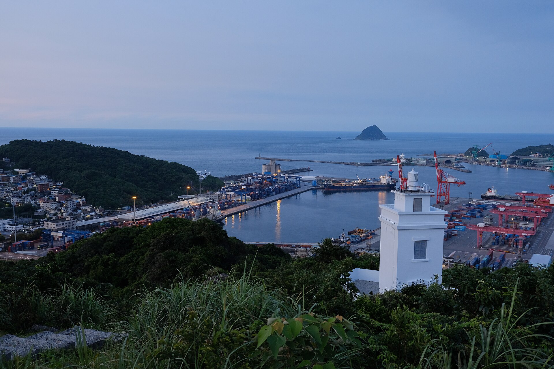 基隆港夜景